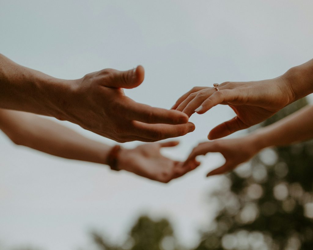 a close up of hands