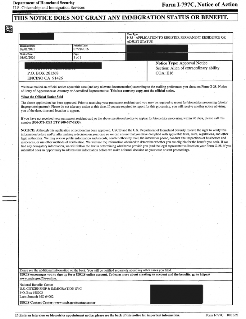 NIW and EB-1 Approvals 8 Sedaghatlaw 4 2